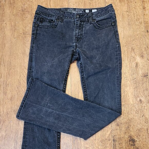 MISS ME Standard Boot Black Jeans - Sz 29 Tall - Picture 2 of 6